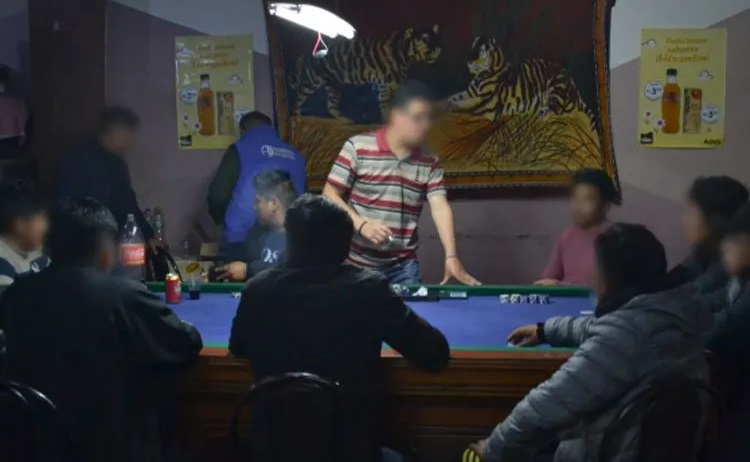 Juego ilegal de póker