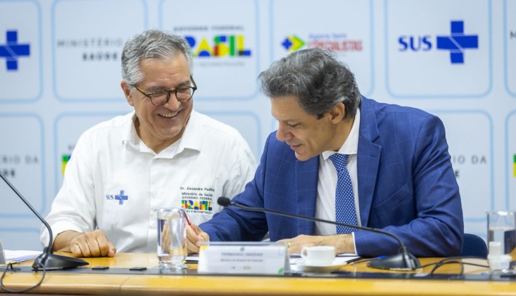 Alexandre Padilha y Fernando Haddad