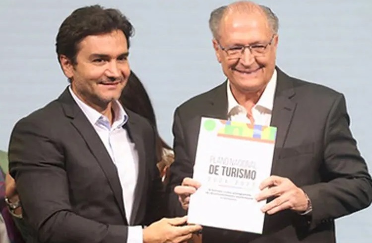 Celso Sabino y Geraldo Alckmin