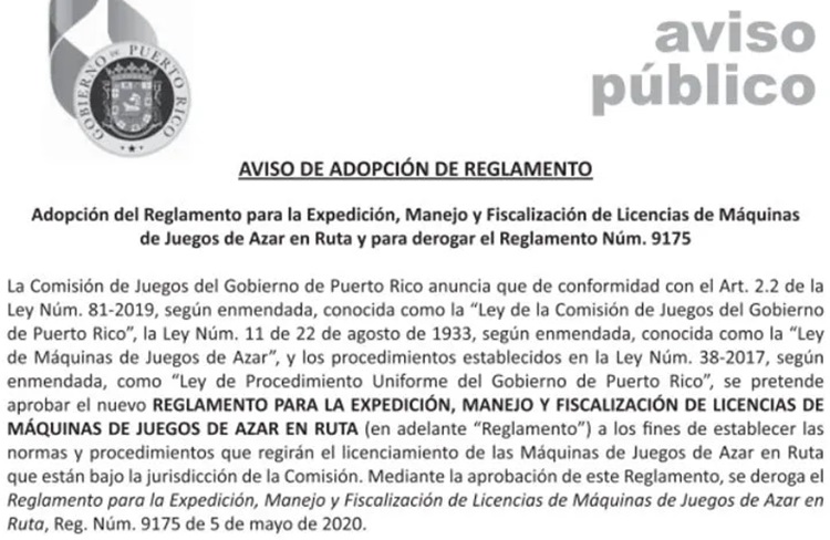 Reglamento Borrador